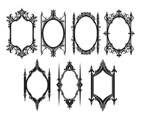 ornate antique frame collection.