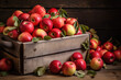 © PRASANNAPIX - Fresh red apples in wooden box