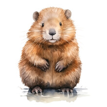 ビーバーの水彩イラスト 無料画像 - Public Domain Pictures