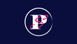 combined alpahbet letter ps, sp logo design