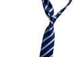 Men's necktie on white background