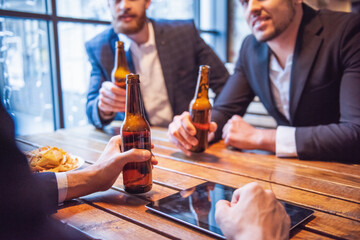 Wall Mural - Men at the pub