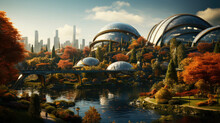 A Futuristic Super Modern City On An Alien Planet From The Future