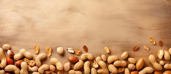 Aufkleber - background of peanuts isolated pastel background Copy space