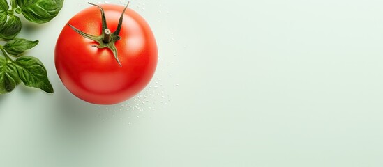 Fototapete - Copy space tomato isolation