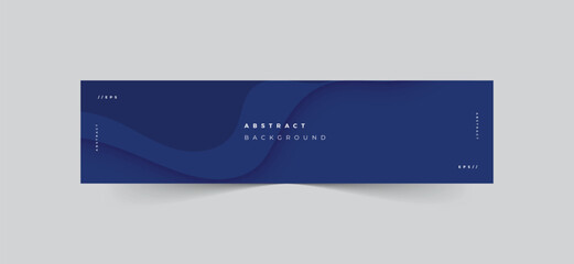 Wall Mural - Modern wave abstract background linkedin banner