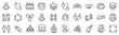 © SkyLine - Set of 30 outline icons related to partnership. Linear icon collection. Editable stroke. Vector illustration