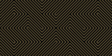 Luxury Gold Background Pattern Seamless Geometric Line Stripe Chevron Square Zigzag Abstract Design Vector. Christmas Background.