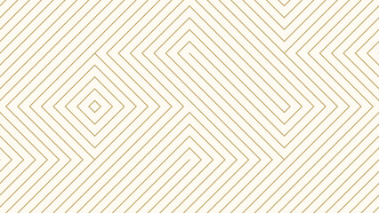 Aufkleber - Luxury gold background pattern seamless geometric line stripe chevron square zigzag abstract design vector. Christmas background.