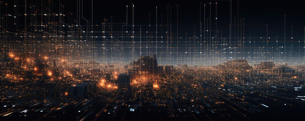 Visual representation of AI algorithms at work