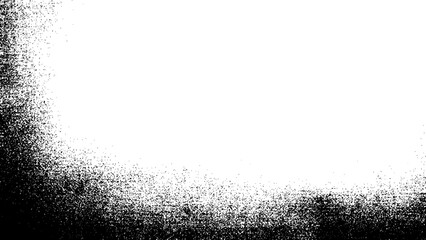 Wall Mural - Black grunge noise texture isolated png