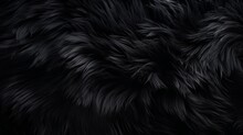 Black Fur Background.