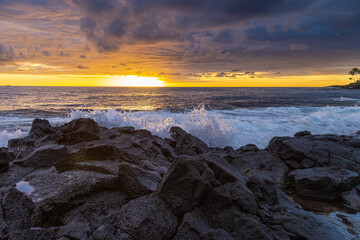 Wall Mural - sunset over the sea