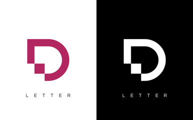 creative Letter D Financial Chart Logo Design vector template. arrow logo icon vector illustration modern design.