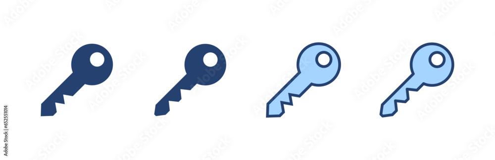 Key icon vector. Key sign and symbol.
