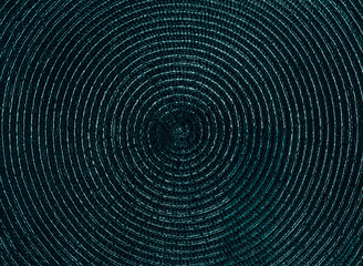  Swirl pattern. Glitch noise. Abstract background. Dark green surface with glowing whirlpool circle lines texture.