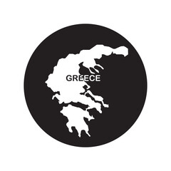 Canvas Print - GREECE map icon