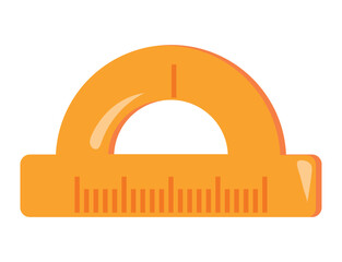 Sticker - back to school supply protractor