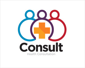 Sticker - health consult family care logo designs for medical service