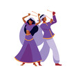 navratri dancers man and woman