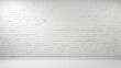 © Humam - Clean white brick wall background with ample copy space