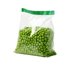 Bag of peas isolated on transparent background,Transparency 