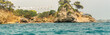 Panorama of Cameo island in Zakynthos in Greece. 
