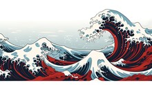Waves In The Ocean Chinese Art