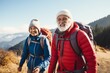 © DigitalMagicVisions - Senior Couple Hiking in Mountain Bliss - Active Retirement
