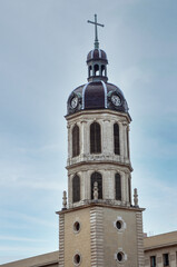 Poster - Bell Tower of old Charity Hospital on the corner of Place Bellecour in Lyon city, France