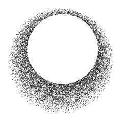 Wall Mural - gritty sand on transparent background.monochrome noise halftone, grit pattern.vector isolated illust