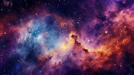 Wall Mural - galaxy cosmos abstract multicolored background.