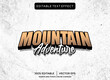 mountain adventure 3D text effect template