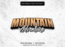Mountain Adventure 3D Text Effect Template