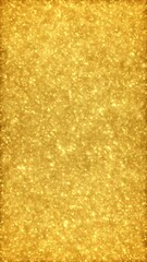Wall Mural - looped animated texture of many golden light particles in vertical composition format