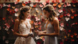 Liebende Blicke: Lesbische Hochzeit voller Glück