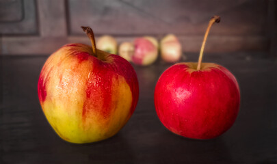 Two red apples