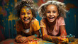 Colorful Mirth: The Playful Palette of Childhood