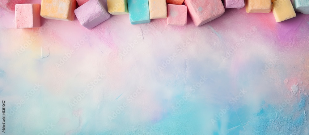 Pastel background with chalk Stock Photo | Adobe Stock