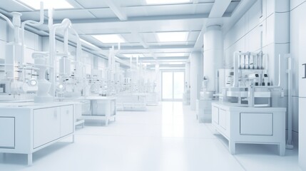 Wall Mural - empty laboratory of modern scientific research,