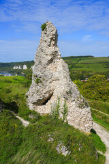 Wall Mural - Ruins of Château Gaillard, a French medieval castle overlooking the River Seine built in Normandy by Richard the Lionheart, King of England and feudal Duke of Normandy in the 12th Century