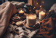 © Earthen Stock - hygge concept still life with candle