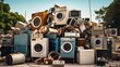 Collect and wait for disposal of electronic waste, refrigerators, washing machines, etc.