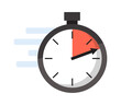 © artem0nika - delivery timer stopwatch. chronometer measurement clock. vector cartoon icon.