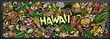 © balabolka - Aloha Hawaii doodle cartoon funny banner