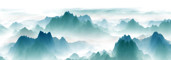 Wall Mural - mountains in the morning