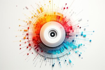 Leinwandbilder - Simple circle chart
