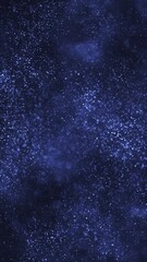 Wall Mural - Vertical video - abstract flowing blue particles motion background animation with shallow depth of field - cosmic stars or galaxy effect.