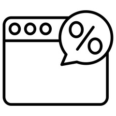 Poster - Outline Online Discount icon