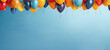 © Bo Dean - Balloon Banner on Light Blue Background
